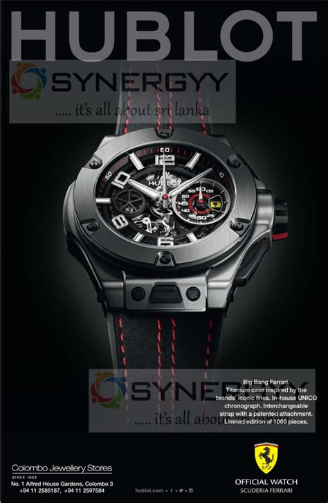 hublot big bang ferrari unico titanium|Hublot titanium watch price.